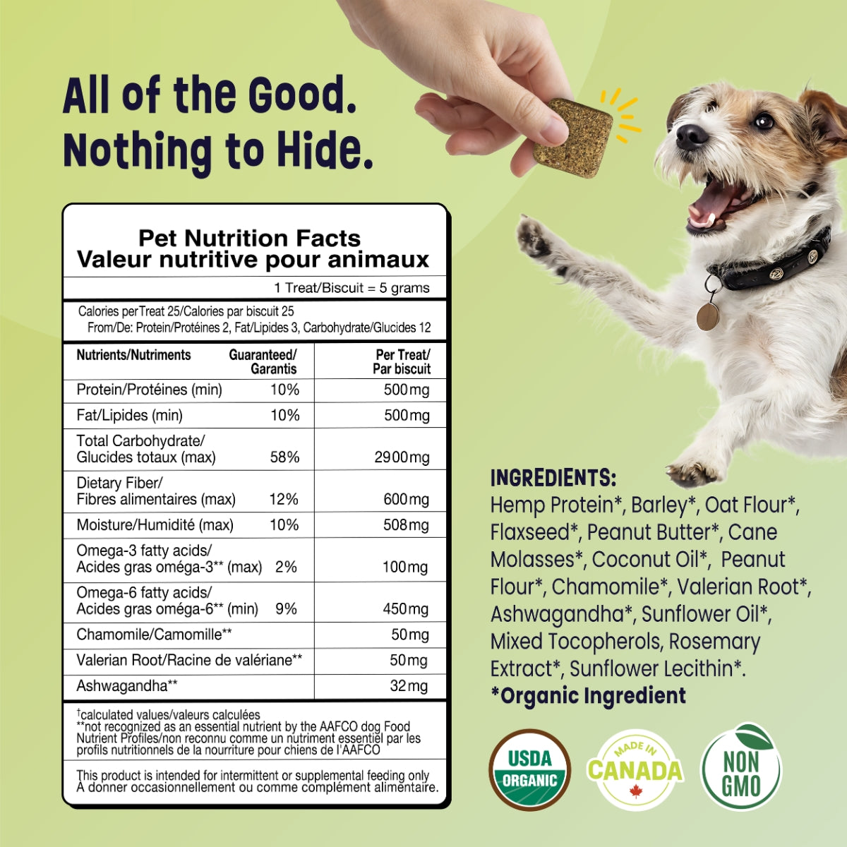 Gruffies Calming - Organic Dog Treats (6-Pack)