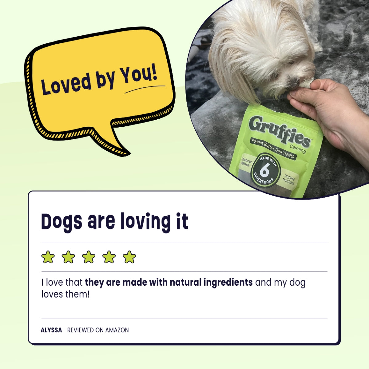 Gruffies Calming - Organic Dog Treats (6-Pack)